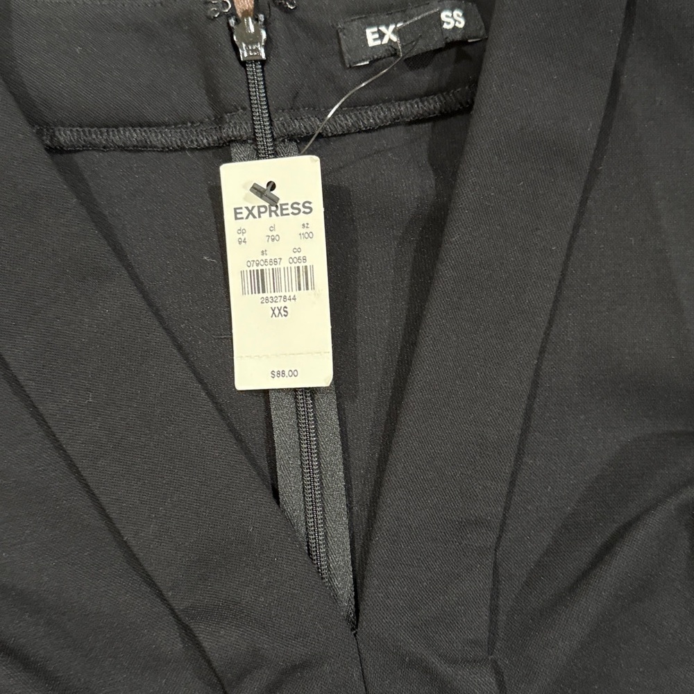 NWT express black long sleeve romper XXS - Picture 2 of 4